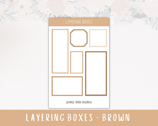 Brown Layering Boxes