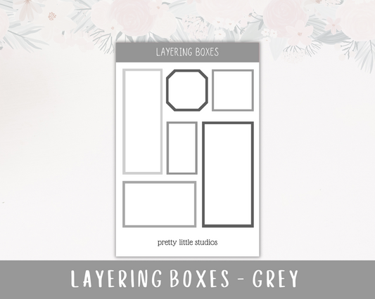 Grey Layering Boxes