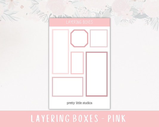 Pink Layering Boxes