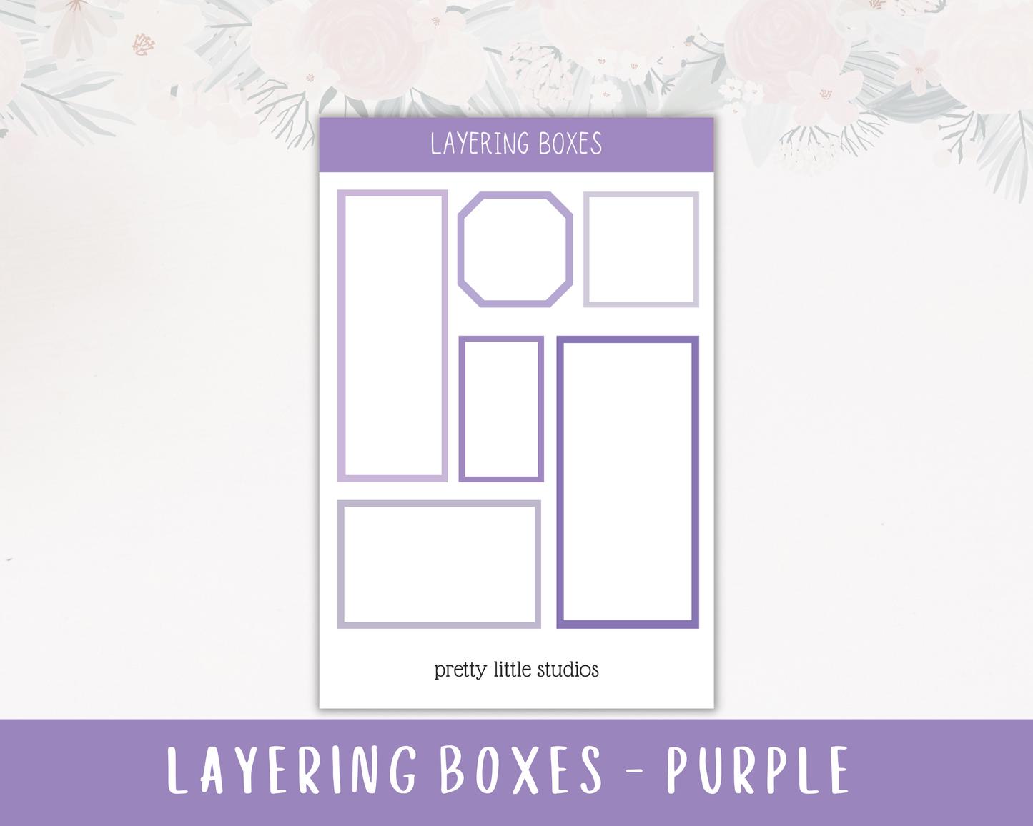 Purple Layering Boxes