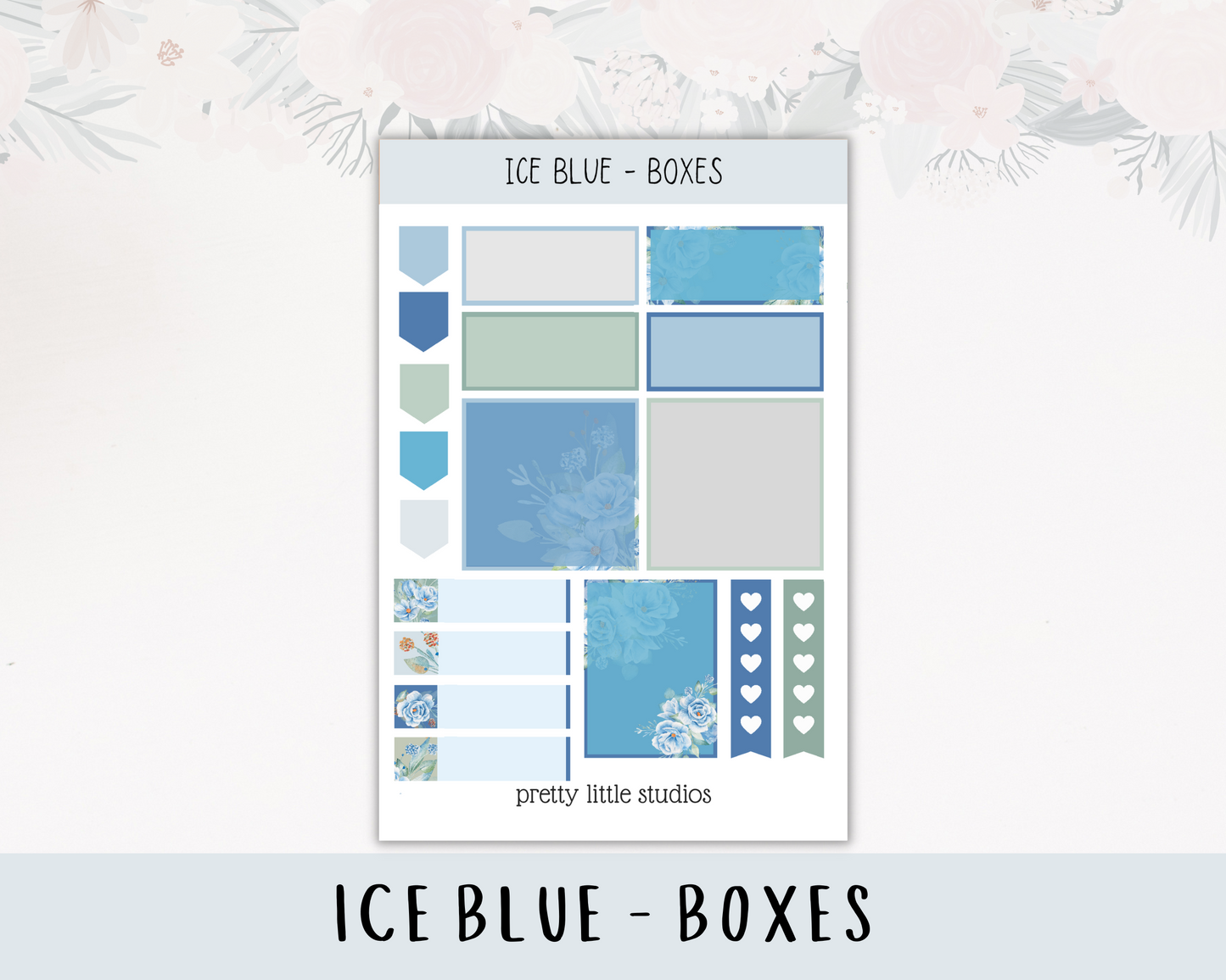 Ice Blue Happy Planner Classic Standard Vertical Weekly Sticker Kit
