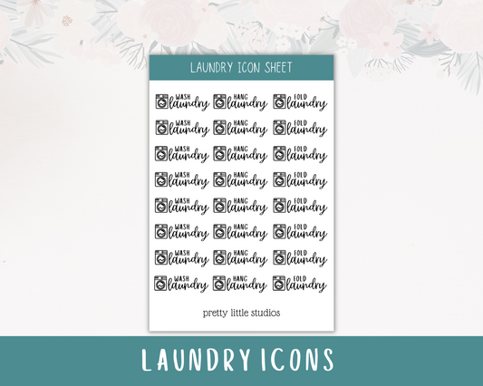 Laundry Icon Stickers
