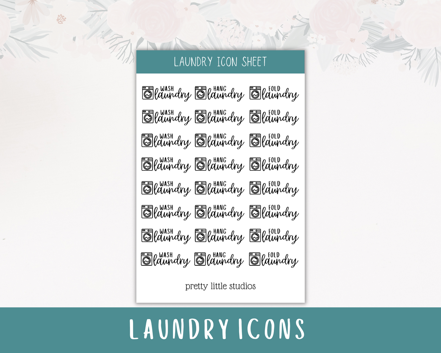 Laundry Icon Stickers