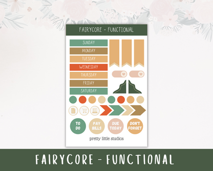 Fairycore Standard Vertical Happy Planner Classic Weekly Sticker Kit