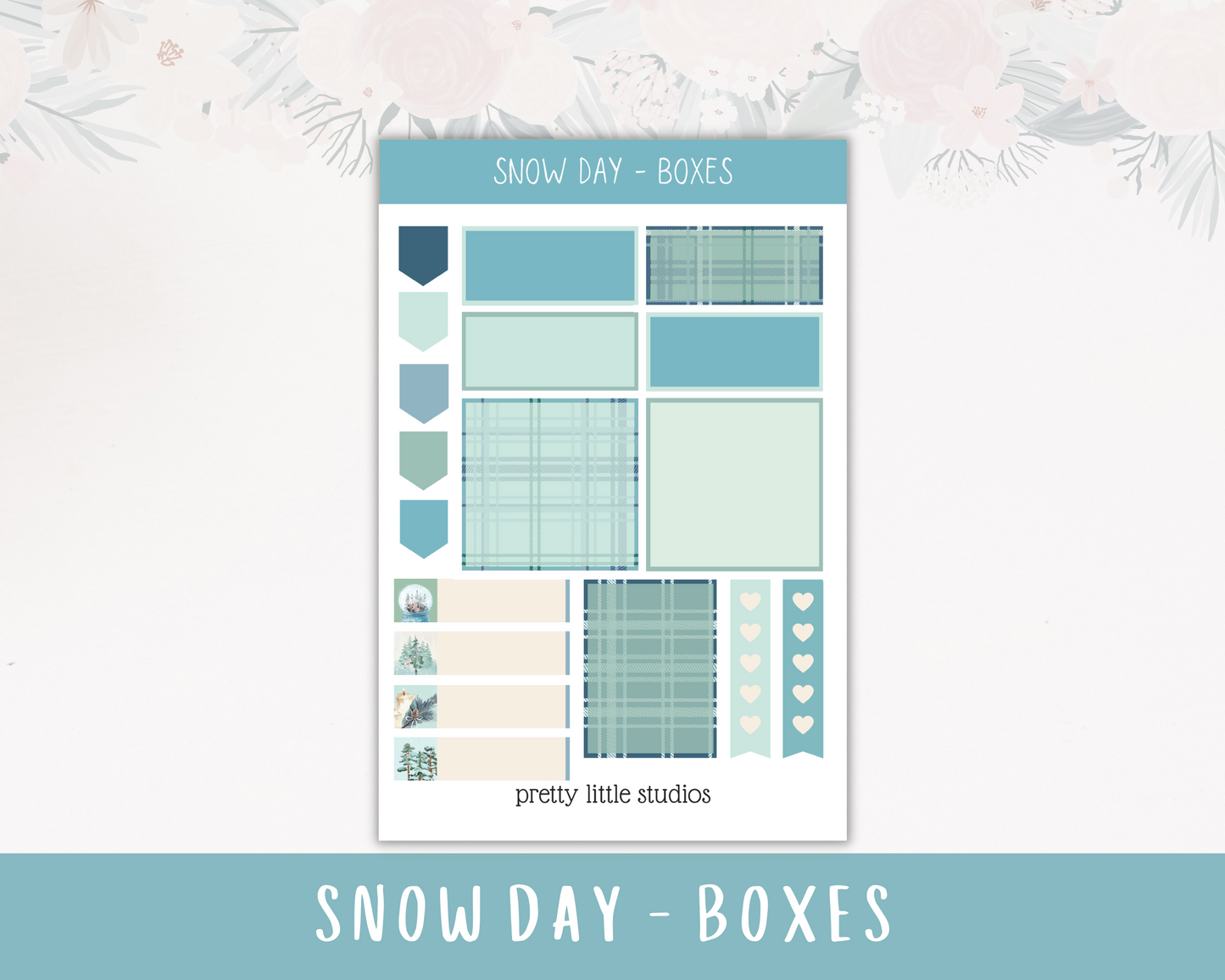 Snow Day Happy Planner Classic Standard Vertical Weekly Sticker Kit