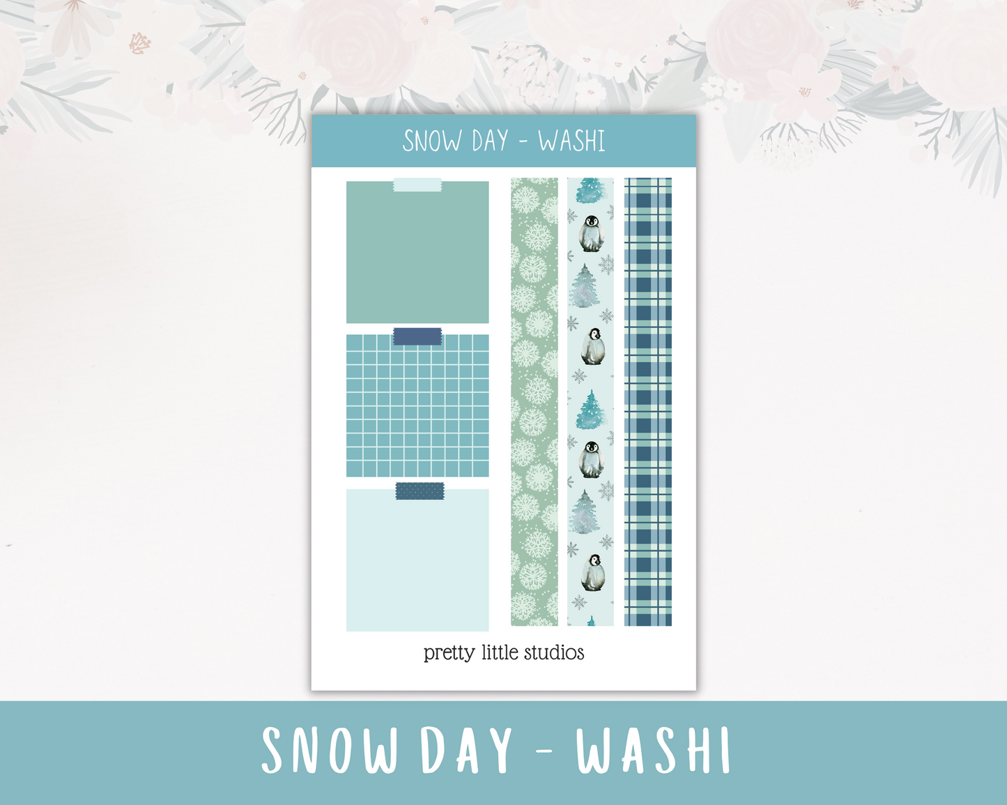 Snow Day Happy Planner Classic Standard Vertical Weekly Sticker Kit