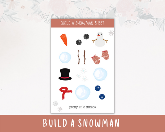 Build a Snowman Decorative Sticker Sheets