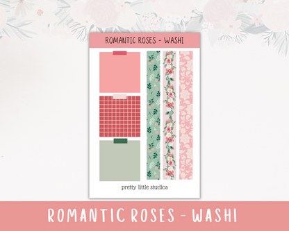 Romantic Roses Standard Vertical Happy Planner Classic Weekly Sticker Kit