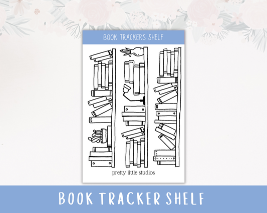 Book Shelf Tracker Sticker Sheet