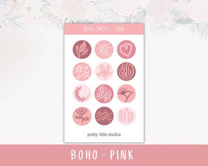 Boho Inspired Decorative Sticker Sheets for - Bullet Journal Stickers - Planner Stickers - Decorative Stickers