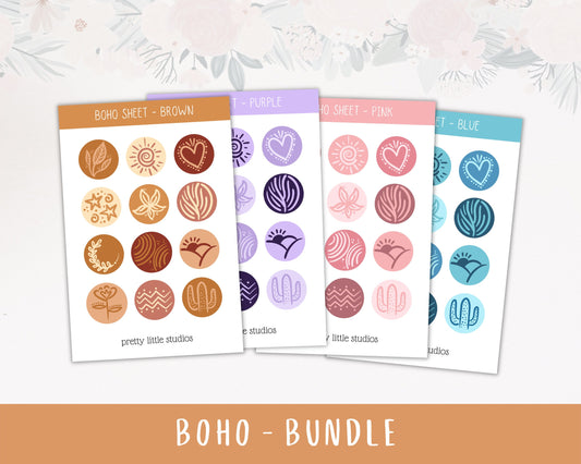 Boho Inspired Decorative Sticker Sheets for - Bullet Journal Stickers - Planner Stickers - Decorative Stickers