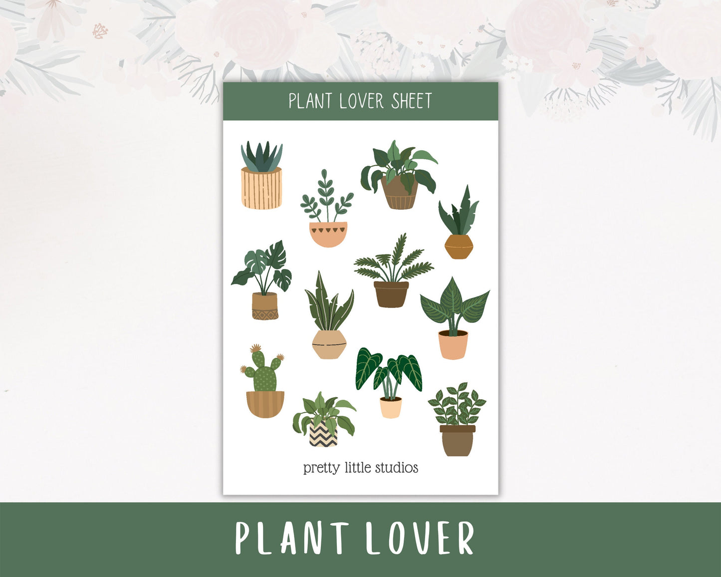 Plant Lover Decorative Sticker Sheets - Bullet Journal Stickers - Planner Stickers - Plant Stickers