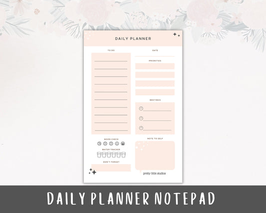 Daily Planner Notepad - Notepad Planner - Office Planner - Daily Planner