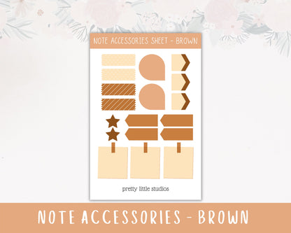 Note Accessories Weekly Spread Sticker Sheets - Bullet Journal Stickers - Planner Stickers - Functional Stickers