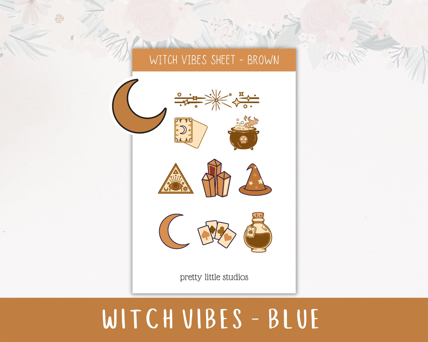Witchy Vibes Sticker Sheets - Bullet Journal Stickers - Planner Stickers - Witch Stickers