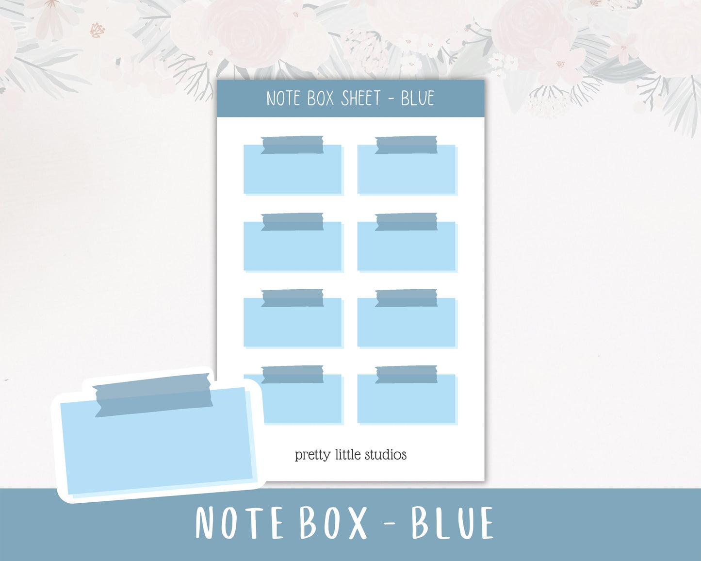 Note Box Sticker Sheets - Bullet Journal Stickers - Planner Stickers - Note Taking Stickers