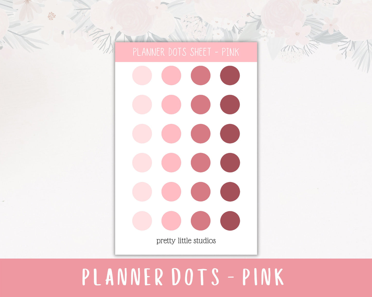 Planner Dot Sticker Sheets - Bullet Journal Stickers - Planner Stickers - Dot Stickers