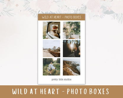 Wild at Heart Decorative Sticker Sheets - Boho Stickers - Bohemian Inspired Stickers - Boho Sticker Kit