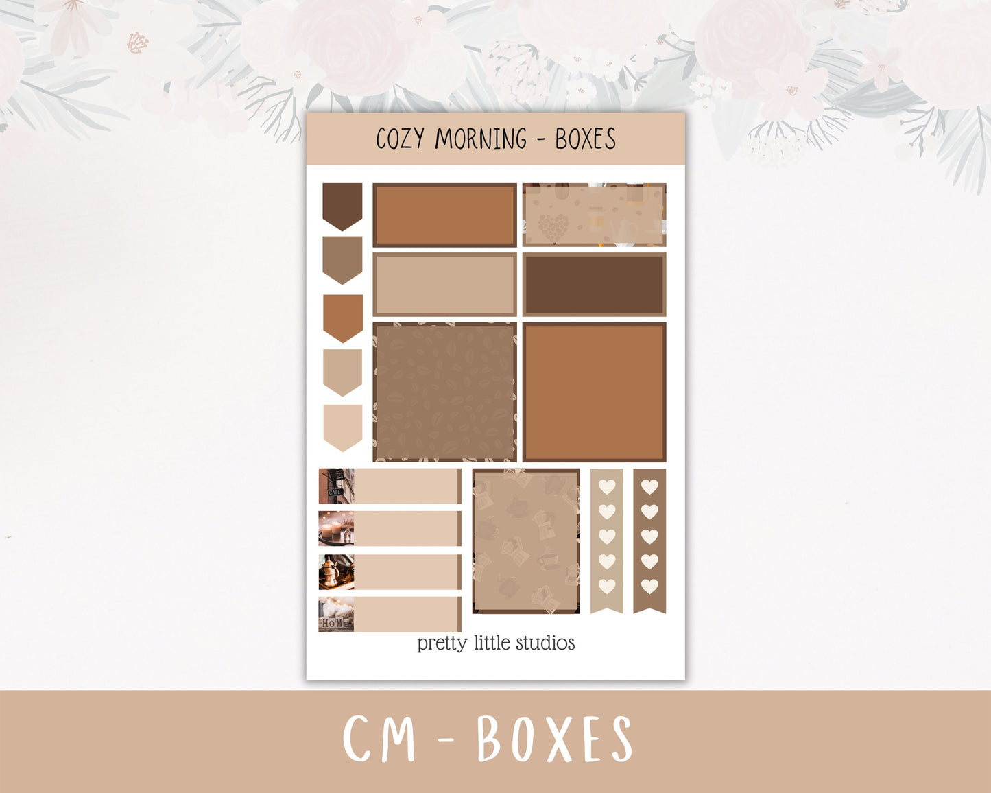 Cozy Morning Planner Sticker Kit - Coffee Stickers - Happy Planner Stickers - Planner Stickers Kit