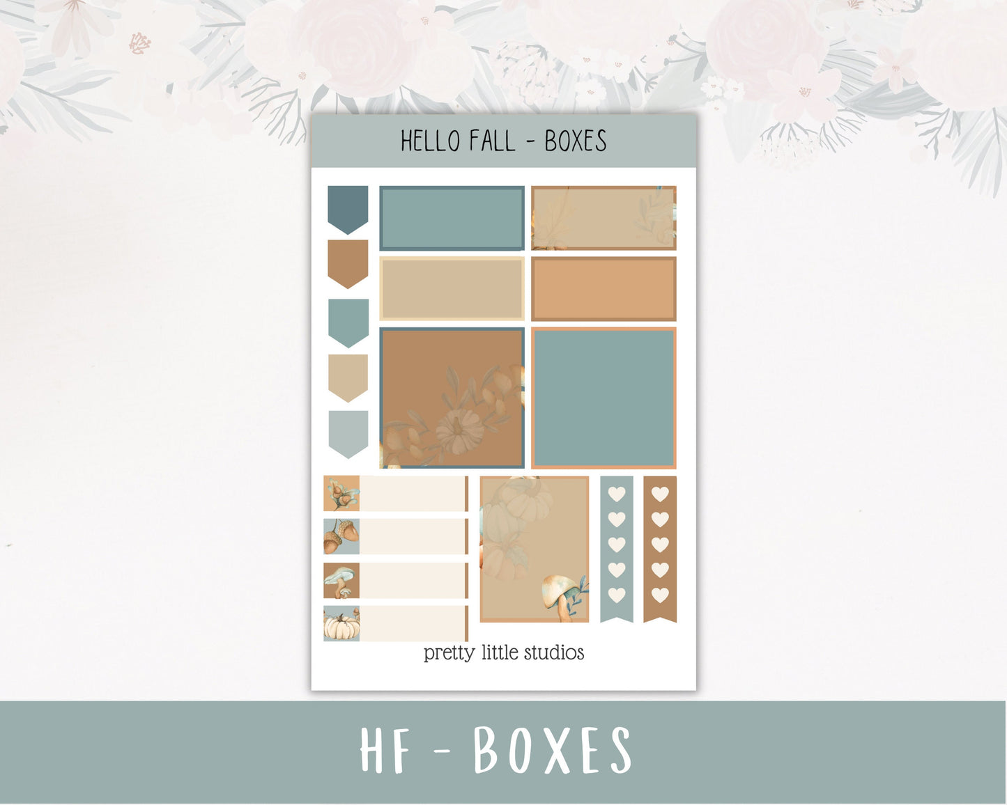 Hello Fall Happy Planner Sticker Kit - Bullet Journal Sticker Kit - Planner Stickers - Autumn Stickers Kit - Fall Stickers Kit